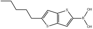 Boronic acid, B-(5-pentylthieno[3,2-b]thien-2-yl)- Struktur