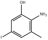 Phenol, 2-amino-5-iodo-3-methyl- Struktur