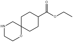 1-Oxa-4-azaspiro[5.5]undecane-9-carboxylic acid, ethyl ester Struktur