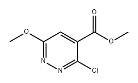 4-Pyridazinecarboxylic acid, 3-chloro-6-methoxy-, methyl ester Struktur