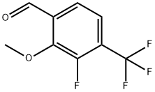 3-Fluoro-2-methoxy-4-(trifluoromethyl)benzaldehyde Struktur