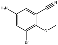 5-Amino-3-bromo-2-methoxybenzonitrile Struktur