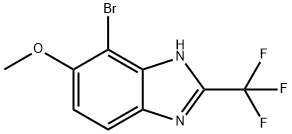 4-Bromo-5-methoxy-2-(trifluoromethyl)-1H-benzimidazole Struktur