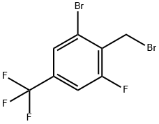 1-Bromo-2-(bromomethyl)-3-fluoro-5-(trifluoromethyl)benzene Struktur