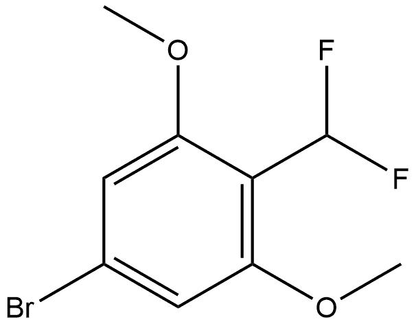 5-bromo-2-(difluoromethyl)-1,3-dimethoxybenzene Struktur