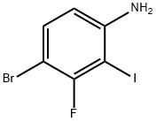 Benzenamine, 4-bromo-3-fluoro-2-iodo- Struktur