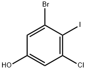 Phenol, 3-bromo-5-chloro-4-iodo- Struktur