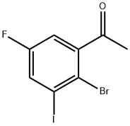 2’-Bromo-5’-fluoro-3’-iodoacetophenone Struktur