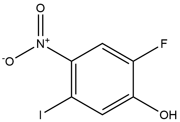 2-Fluoro-5-iodo-4-nitrophenol Struktur