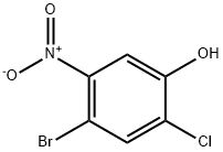 4-Bromo-2-chloro-5-nitrophenol Struktur