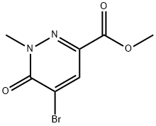 3-Pyridazinecarboxylic acid, 5-bromo-1,6-dihydro-1-methyl-6-oxo-, methyl ester Struktur