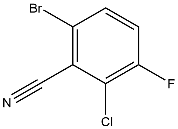 6-Bromo-2-chloro-3-fluorobenzonitrile Struktur