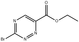 1,2,4-Triazine-6-carboxylic acid, 3-bromo-, ethyl ester Struktur