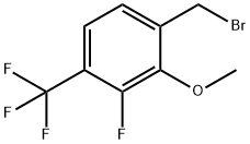 3-Fluoro-2-methoxy-4-(trifluoromethyl)benzyl bromide Struktur