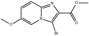 methyl 3-bromo-6-methoxyimidazo[1,2-a]pyridine-2-carboxylate Struktur