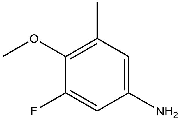 3-Fluoro-4-methoxy-5-methylbenzenamine Struktur