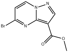 Pyrazolo[1,5-a]pyrimidine-3-carboxylic acid, 5-bromo-, methyl ester Struktur