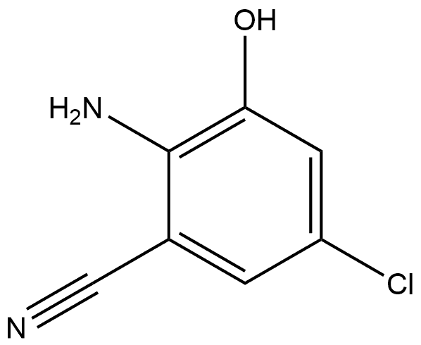 2-Amino-5-chloro-3-hydroxy-benzonitrile Struktur