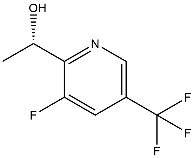 2-Pyridinemethanol, 3-fluoro-α-methyl-5-(trifluoromethyl)-, (αS)- Struktur