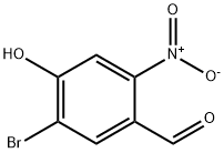 5-bromo-4-hydroxy-2-nitrobenzaldehyde Struktur