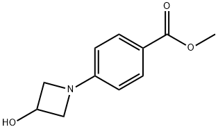 methyl 4-(3-hydroxyazetidin-1-yl)benzoate Struktur