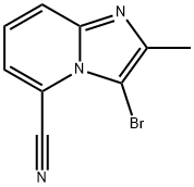 3-bromo-2-methylimidazo[1,2-a]pyridine-5-carbonitrile Struktur