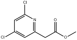 2-Pyridineacetic acid, 4,6-dichloro-, methyl ester Struktur