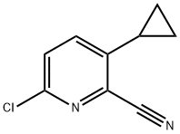 6-chloro-3-cyclopropylpicolinonitrile Struktur