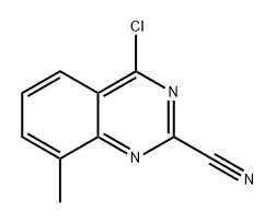 4-chloro-8-methylquinazoline-2-carbonitrile Struktur