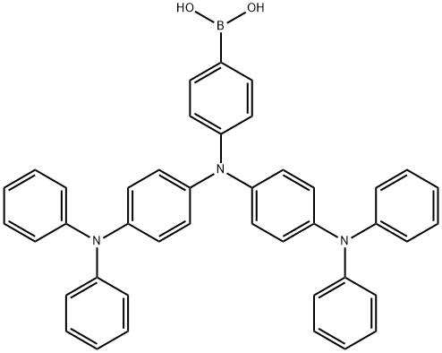 (4-(雙(4-(二苯基氨基)苯基)氨基)苯基)硼酸 結(jié)構(gòu)式