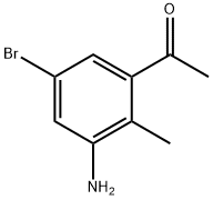 Ethanone, 1-(3-amino-5-bromo-2-methylphenyl)- Struktur