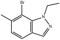 1H-Indazole, 7-bromo-1-ethyl-6-methyl- Struktur