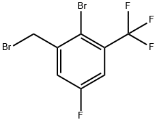 2-Bromo-5-fluoro-3-(trifluoromethyl)benzyl bromide Struktur