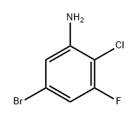 Benzenamine, 5-bromo-2-chloro-3-fluoro- Struktur