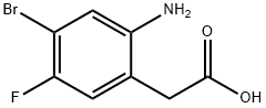 2-(2-amino-4-bromo-5-fluorophenyl)acetic acid Struktur