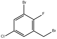 3-Bromo-5-chloro-2-fluorobenzyl bromide Struktur