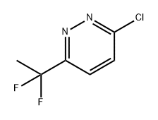 Pyridazine, 3-chloro-6-(1,1-difluoroethyl)- Struktur