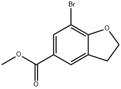 methyl 7-bromo-2,3-dihydrobenzofuran-5-carboxylate Struktur