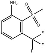 2-(Methylsulphonyl)-3-(trifluoromethyl)aniline Struktur