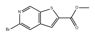 Thieno[2,3-c]pyridine-2-carboxylic acid, 5-bromo-, methyl ester Struktur