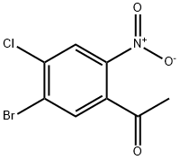 Ethanone, 1-(5-bromo-4-chloro-2-nitrophenyl)- Struktur