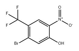 Phenol, 5-bromo-2-nitro-4-(trifluoromethyl)- Struktur