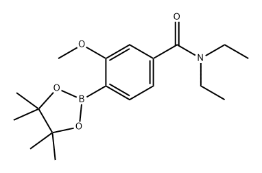 Benzamide, N,N-diethyl-3-methoxy-4-(4,4,5,5-tetramethyl-1,3,2-dioxaborolan-2-yl)- Struktur