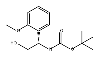 Carbamic acid, N-[(1S)-2-hydroxy-1-(2-methoxyphenyl)ethyl]-, 1,1-dimethylethyl ester Struktur