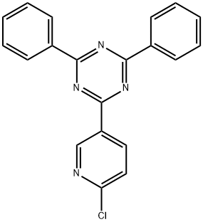 1,3,5-Triazine, 2-(6-chloro-3-pyridinyl)-4,6-diphenyl- Struktur