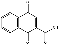 2-Naphthalenecarboxylic acid, 1,4-dihydro-1,4-dioxo- Struktur