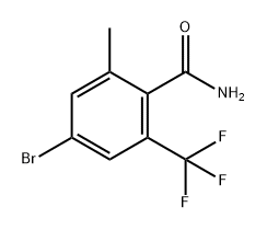 Benzamide, 4-bromo-2-methyl-6-(trifluoromethyl)- Struktur