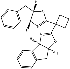 (3aR,3'aR,8aS,8'aS)-2,2'-Cyclobutylidenebis[3a,8a-dihydro-8H-indeno[1,2-d]oxazole] Struktur