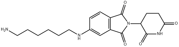 5-[(6-aminobutyl)amino]-2-(2,6-dioxo-3-piperidinyl)-1H-Isoindole-1,3(2H)-dione, Struktur