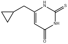 4(1H)-Pyrimidinone, 6-(cyclopropylmethyl)-2,3-dihydro-2-thioxo- Struktur